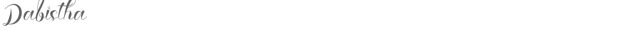 Sample characters Dabistha Font